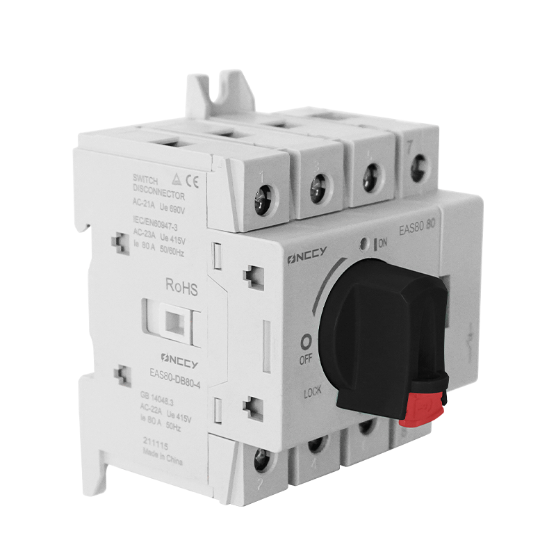 AC 隔离开关 导轨 Mounting 可锁 80A 125A 3P 4P 800VAC 2