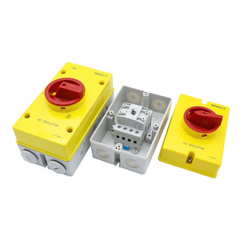 20A 4P 690V IP66 AC 旋转隔离开关 with 可锁 2