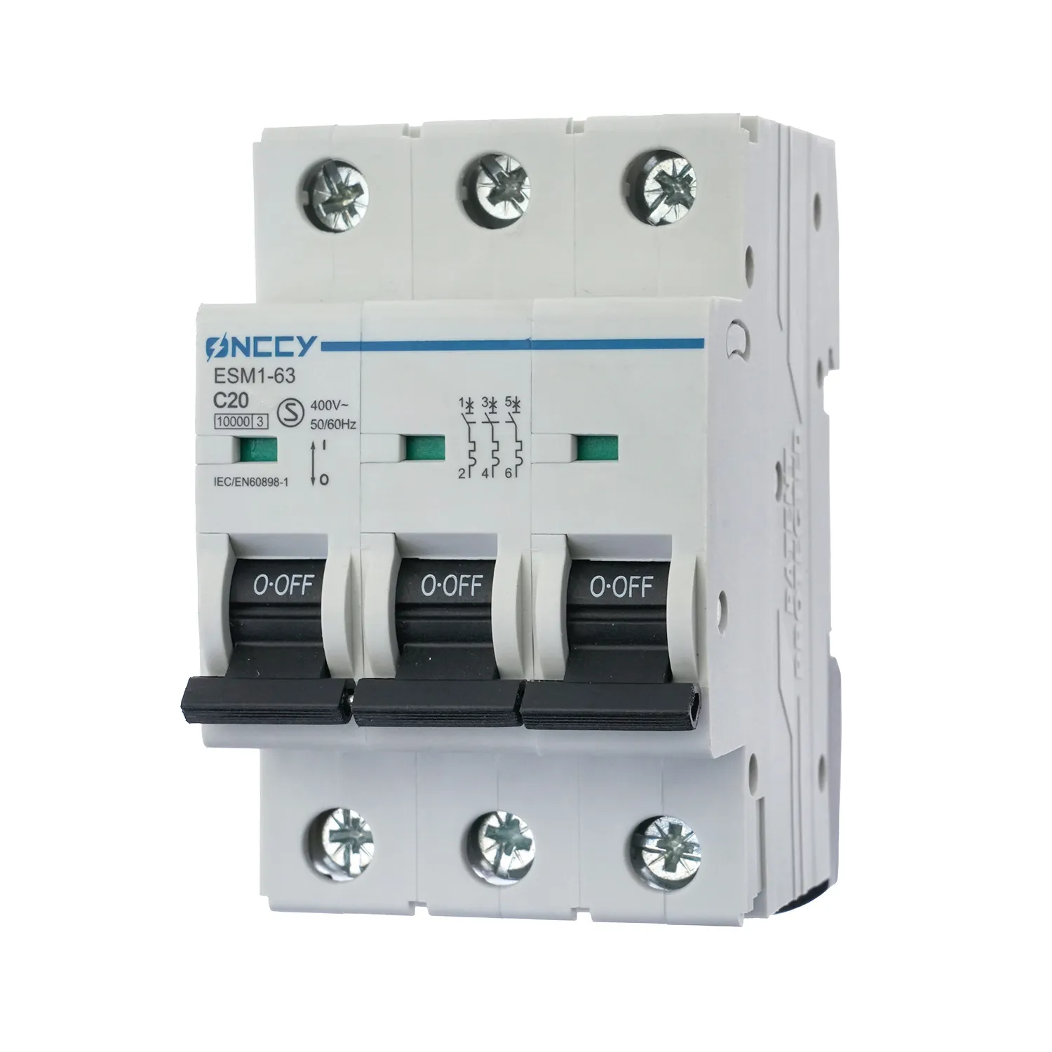 AC 断路器 C20 3P 415V~500V 63A 7.5KA