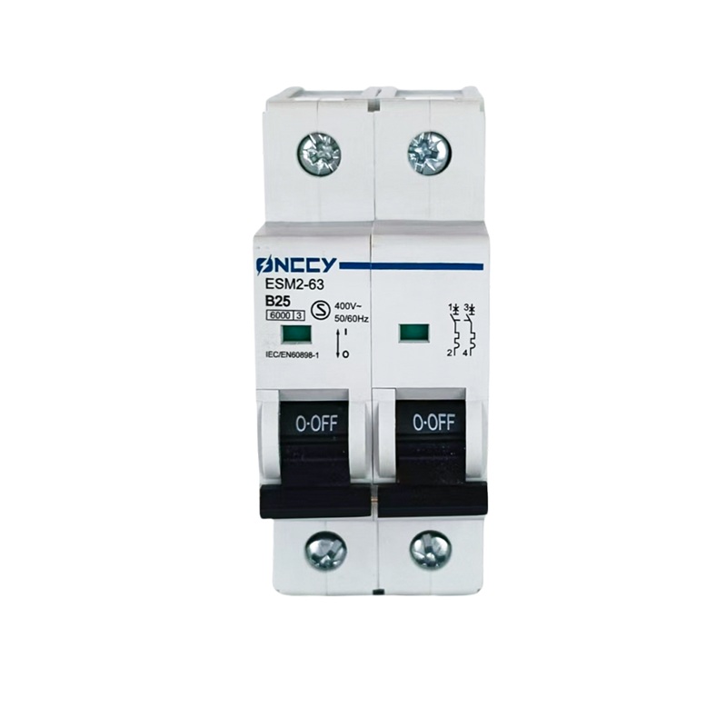 ESM2-63 AC 断路器 微型断路器 Bcurve 2P 25A 400V