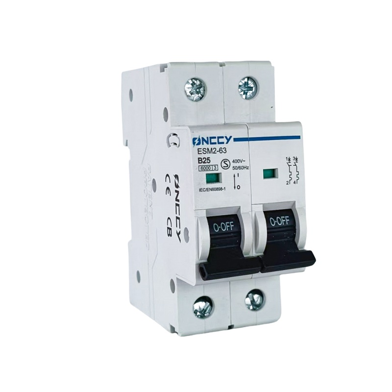 ESM2-63 AC 断路器 微型断路器 Bcurve 2P 25A 400V 2