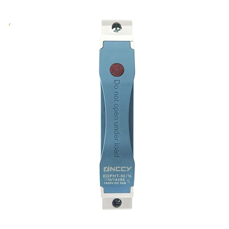 1P 50A 1500V 14x85mm DC 熔断器座 带指示灯