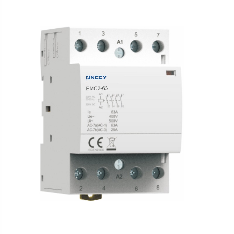 4P 2,3modules 12V-230V 16A-63A AC/DC 模数化接触器