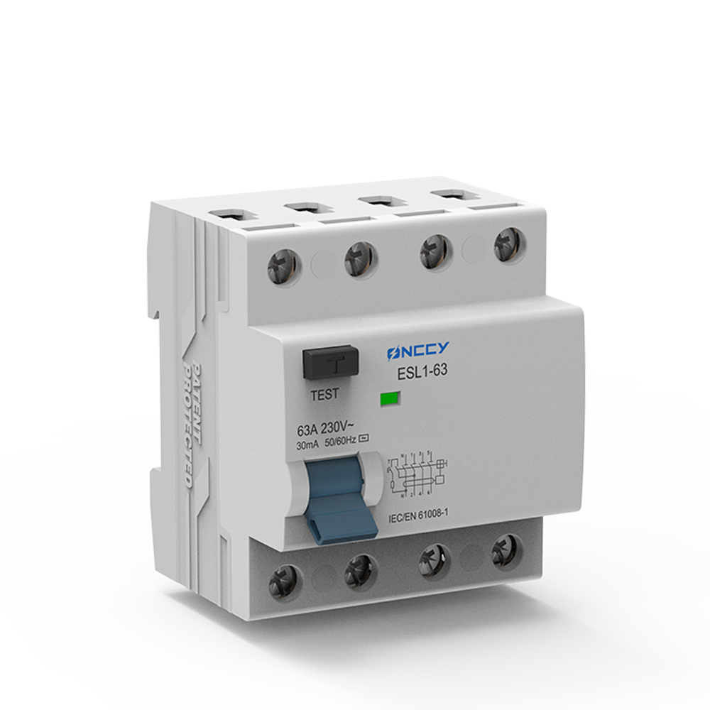 ESL1-63 剩余电流断路器 Residual Current AC 断路器 3P+N 63A 80A 100A 300mA 415V