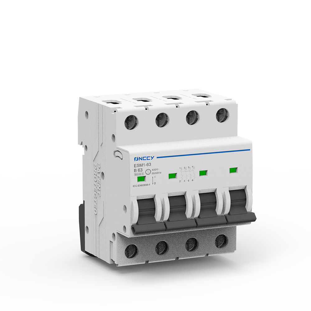 ESM1-63 AC 断路器 微型断路器 C631P 240/415V~63A 10KA 4