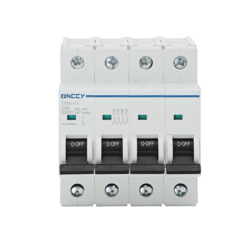 ESM2-63 AC 断路器 微型断路器 C curve 4P 63A 400V