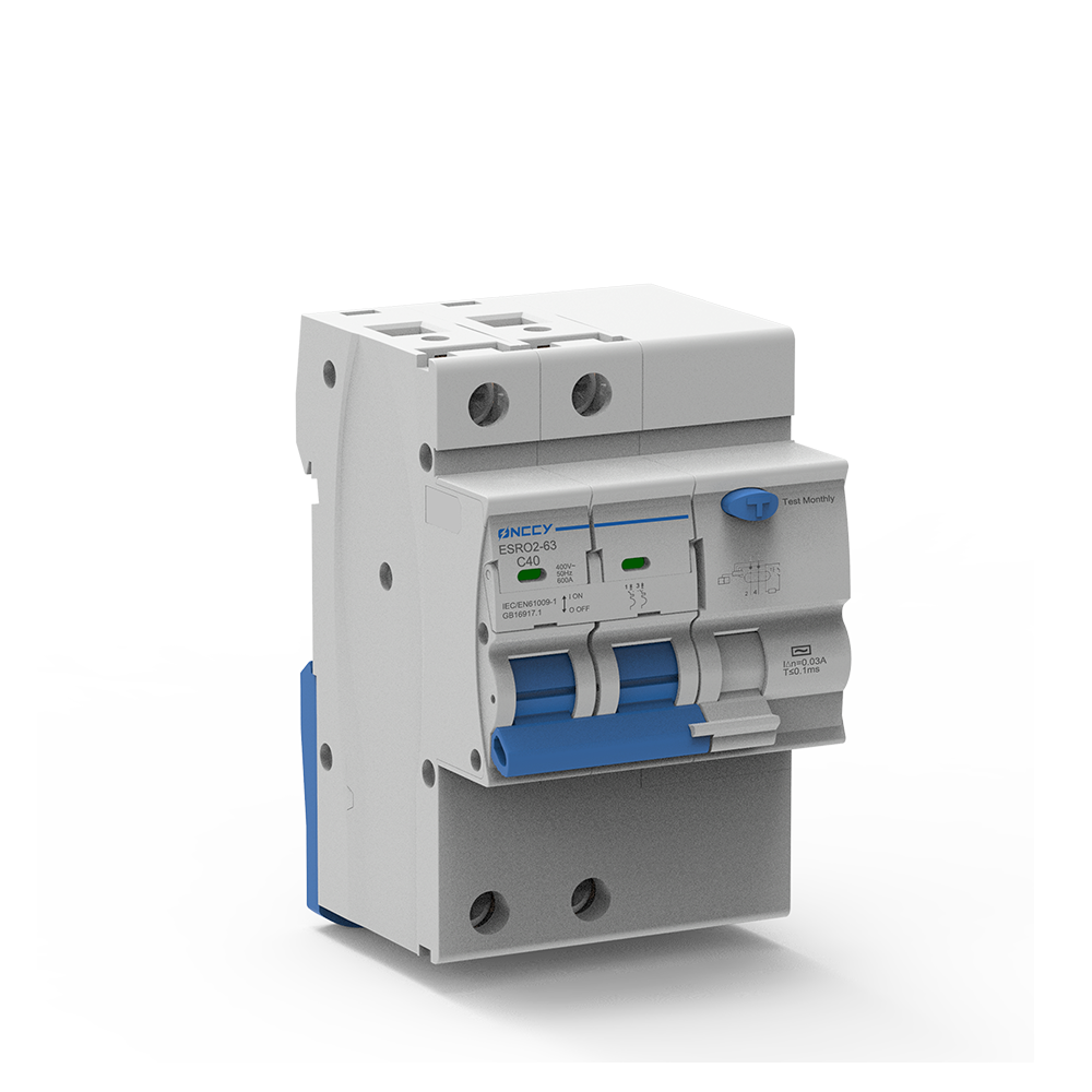 ESRO2-63 剩余电流动作断路器 Residual Current AC Breaker with Overcurrent Protection 2P 4P 3P+N