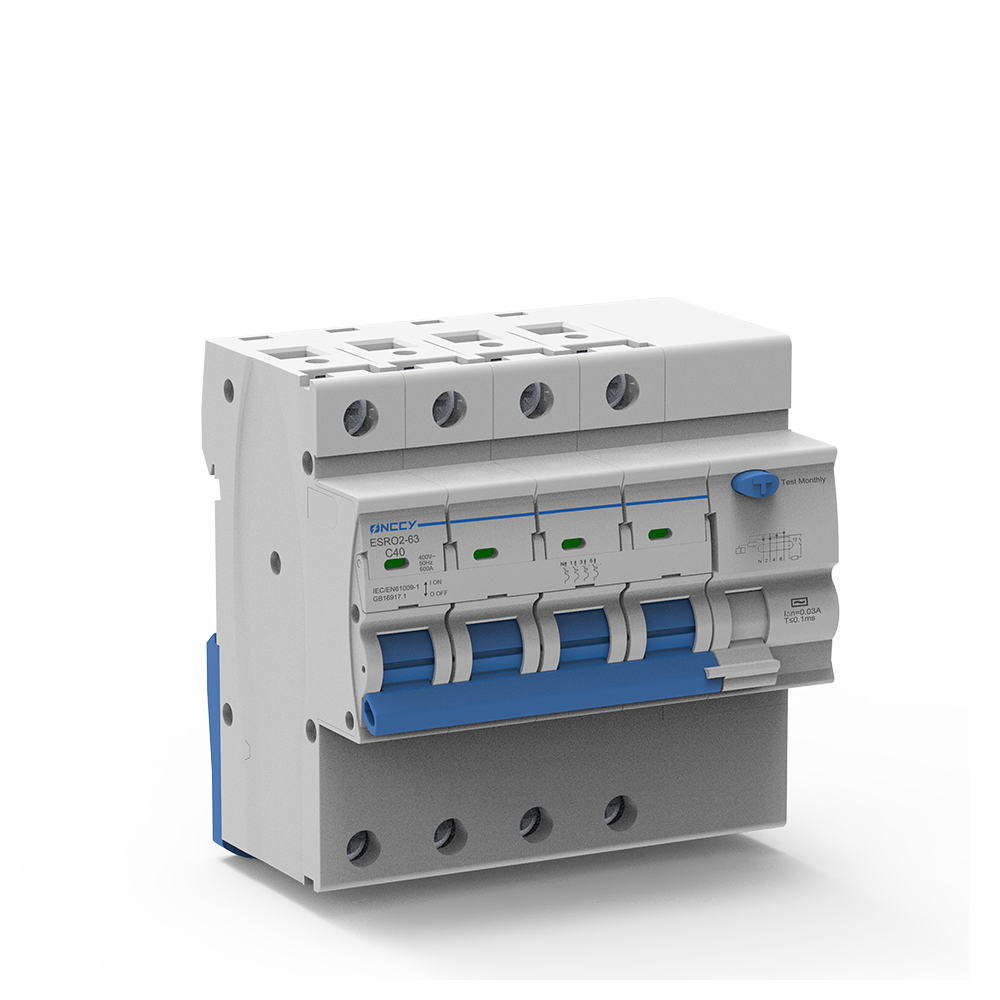 ESRO3-40 剩余电流动作断路器 Residual Current AC Breaker with Overcurrent Protection 1P +N 2